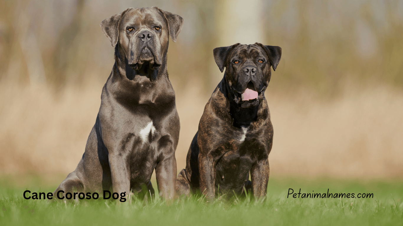 best corso dog both are looking.